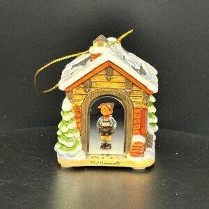 Vintage 2001 MJ Hummel Goebel "Mountain Hideaway" Porcelain Figurine Ornament